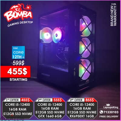 El Bomba Core i5 12Th Gen Gaming Desktop Offers