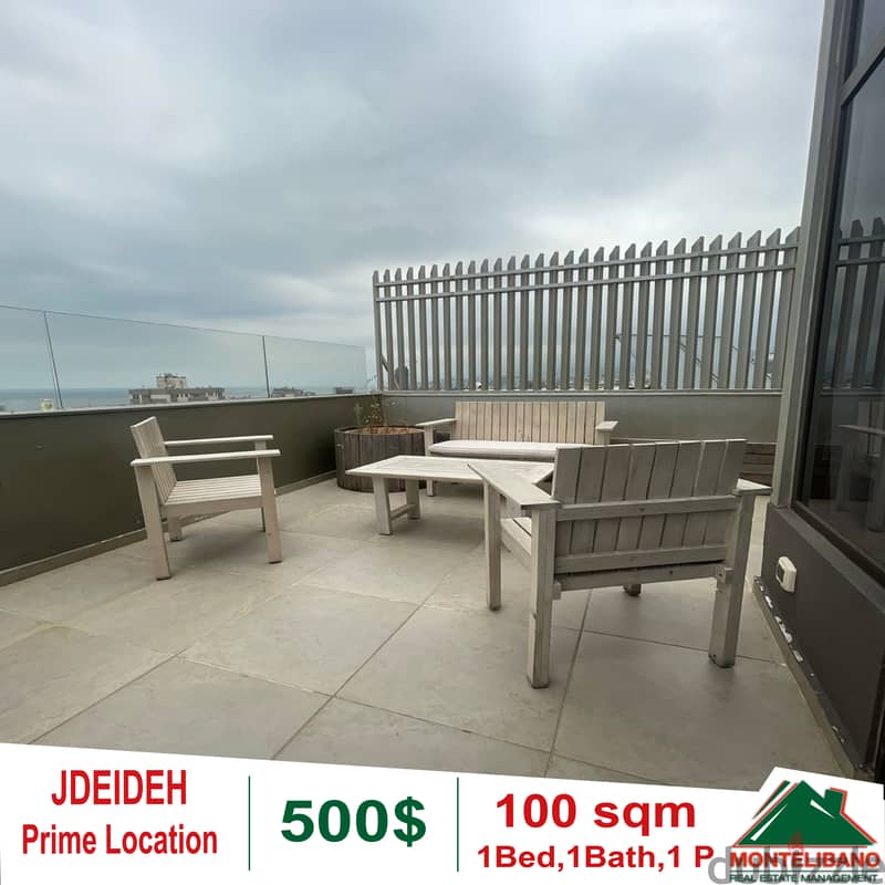 Roof for rent in Jdeideh With a Prime Location!! 3