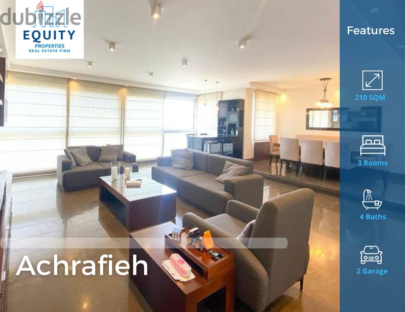 210 SQM Apartment For Sale In Achrafieh شقة للبيع في الاشرفية #TC84824 0