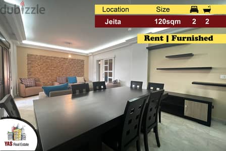 Jeita 120m2 | Furnished | Rent | Prime Location | Decorated | Catch|KS