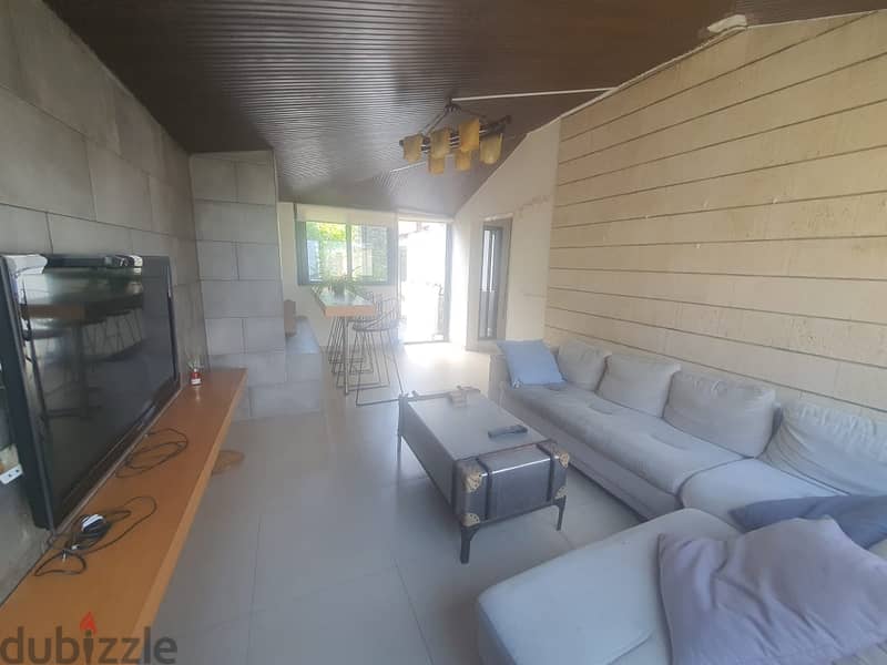 Ballouneh 200m2 | 100m2 Terrace | Rent|furnished | Private Street | WA 9