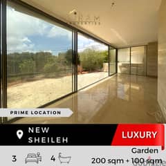 New Sheileh | 200 sqm + 100 sqm Garden | Prime Location 0