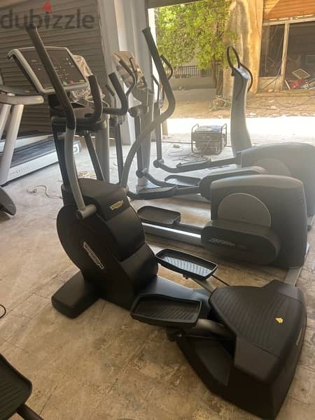 Gym machines , treadmills , ellipticals , bicycles 9