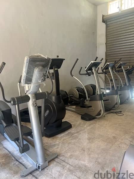 Gym machines , treadmills , ellipticals , bicycles 12