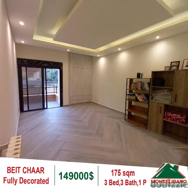 149000$!! Fully Decorated Apartment for sale in Beit Chaar 4