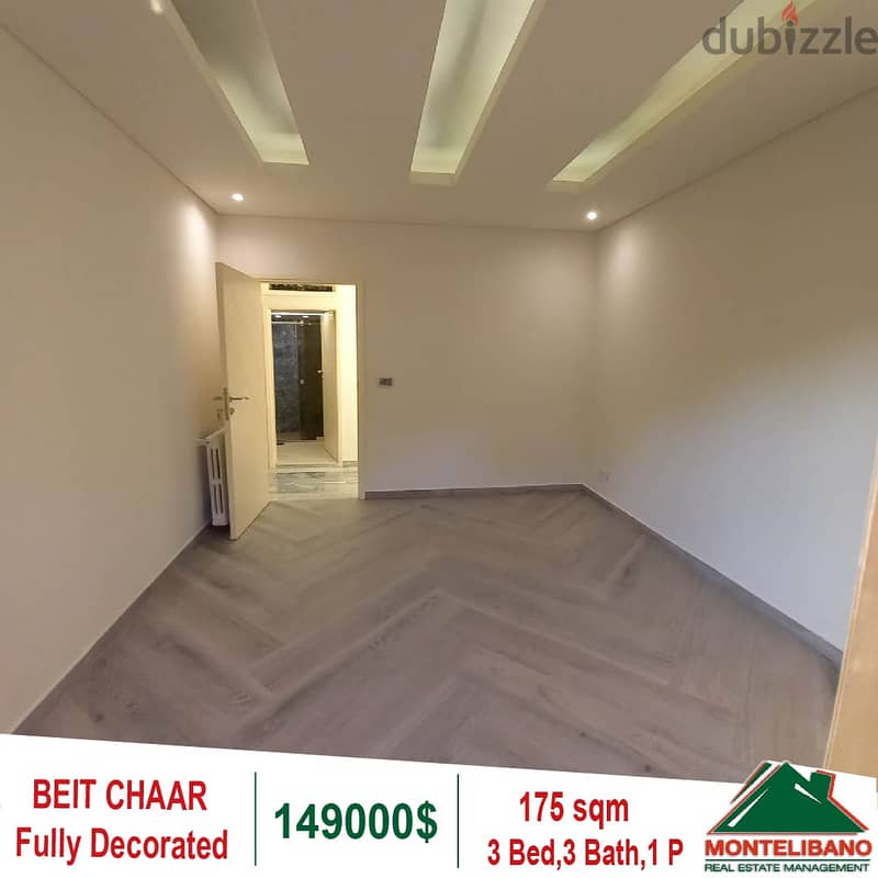 149000$!! Fully Decorated Apartment for sale in Beit Chaar 6