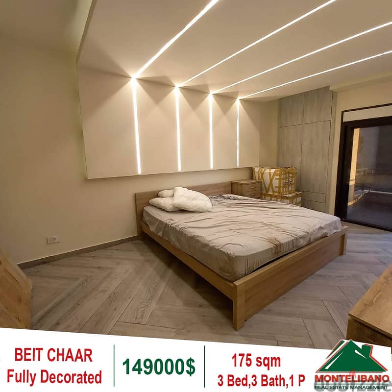 149000$!! Fully Decorated Apartment for sale in Beit Chaar 7