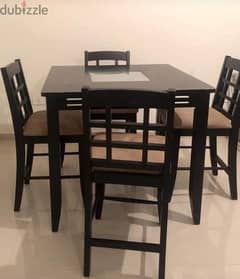 Dining table and chairs