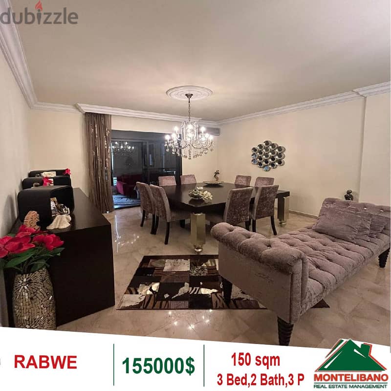 155000$!! Apartment for sale in Rabwe 3