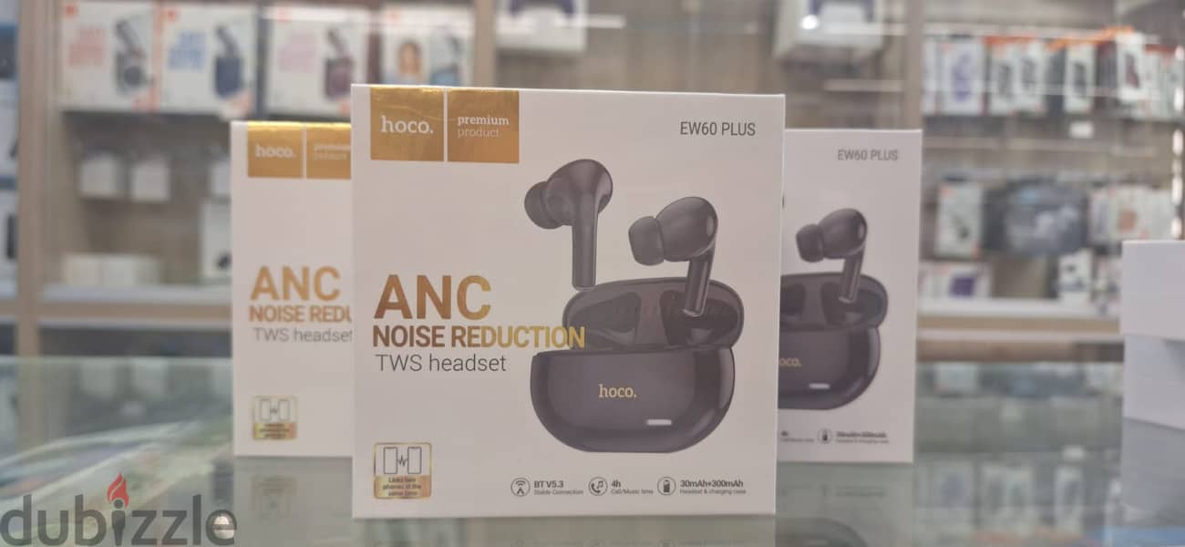 HOCO EW60 PLUS ANC NOISE REDUCTION TWS HEADSET exclusive & best offer 0