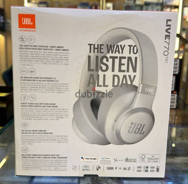 Jbl Live 770Nc white amazing & good price 1