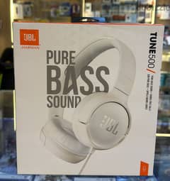 JBL tune 500 wired headphones white