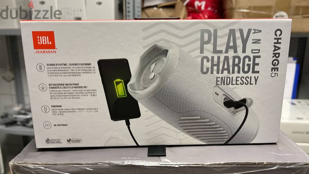 Jbl charge 5 white 0