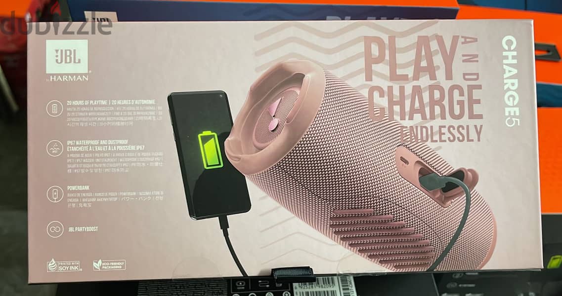 Jbl charge 5 pink 1