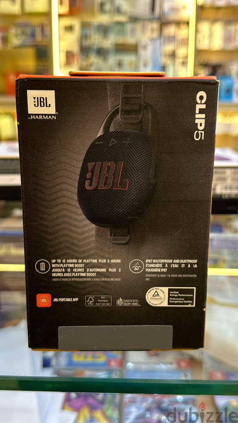 Jbl clip 5 black 1