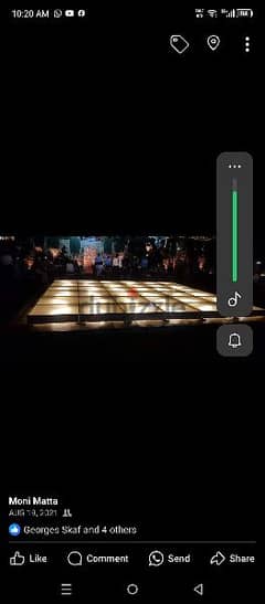 plexiglass dance floor 5×5 + led dance floor + 5 led stairs 03322205