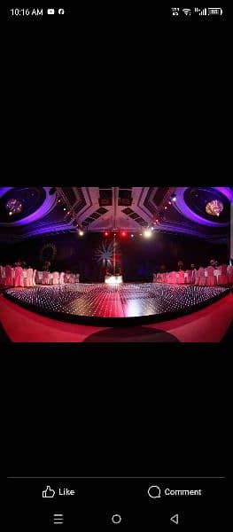 plexiglass dance floor 5×5 + led dance floor + 5 led stairs 03322205 2