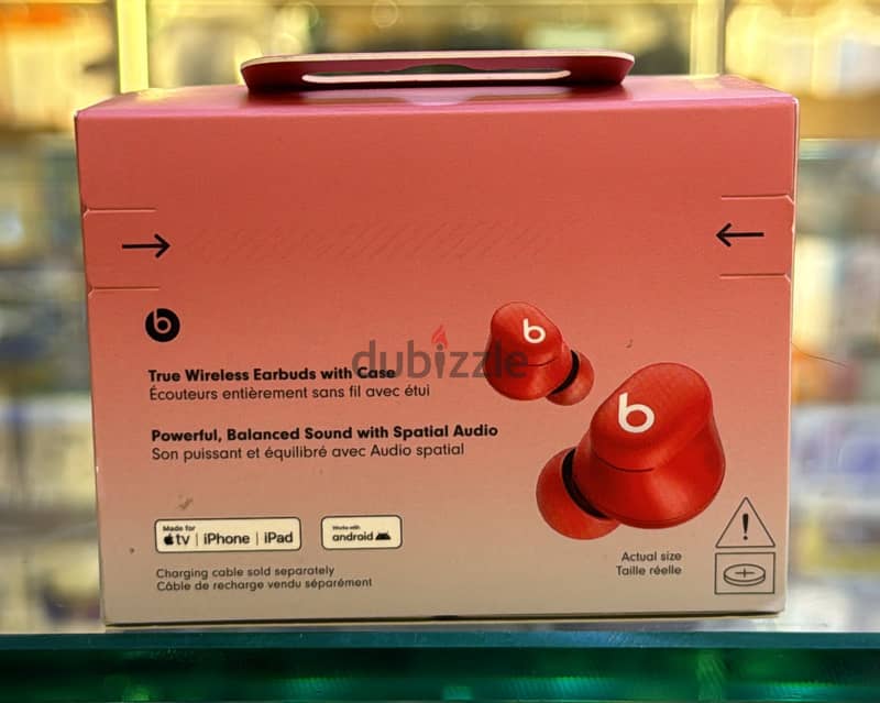 Beats Solo Buds Transparent Red amazing & good price 1