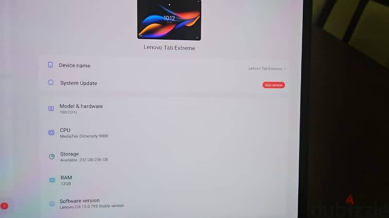 Lenovo tab Extreme 2