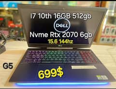 DELL G5 I7 10THQ 16GB 512GB NVME RTX 2060 6GB 144HZ 0