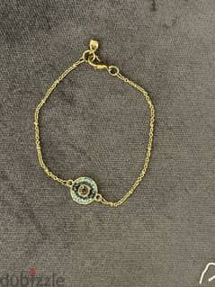 nine west bracelet, eye with blue and gold color 0