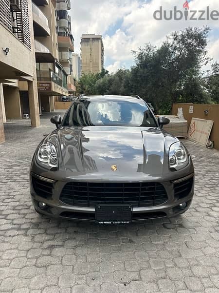 Porsche Macan S 2016 gray on black & red (clean carfax) 0