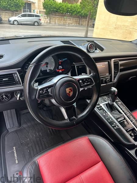 Porsche Macan S 2016 gray on black & red (clean carfax) 7