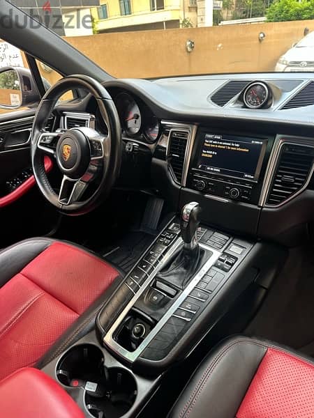 Porsche Macan S 2016 gray on black & red (clean carfax) 9