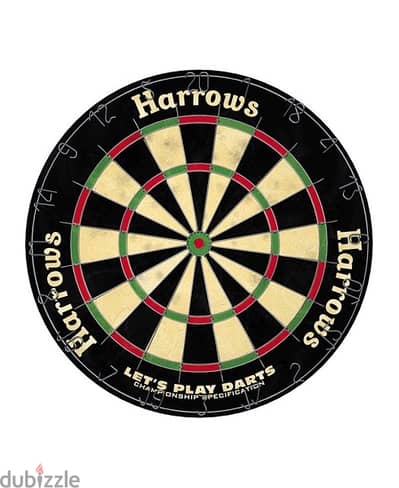 HARROWS LETS PLAY DARTS BRISTLE BOARD GAME