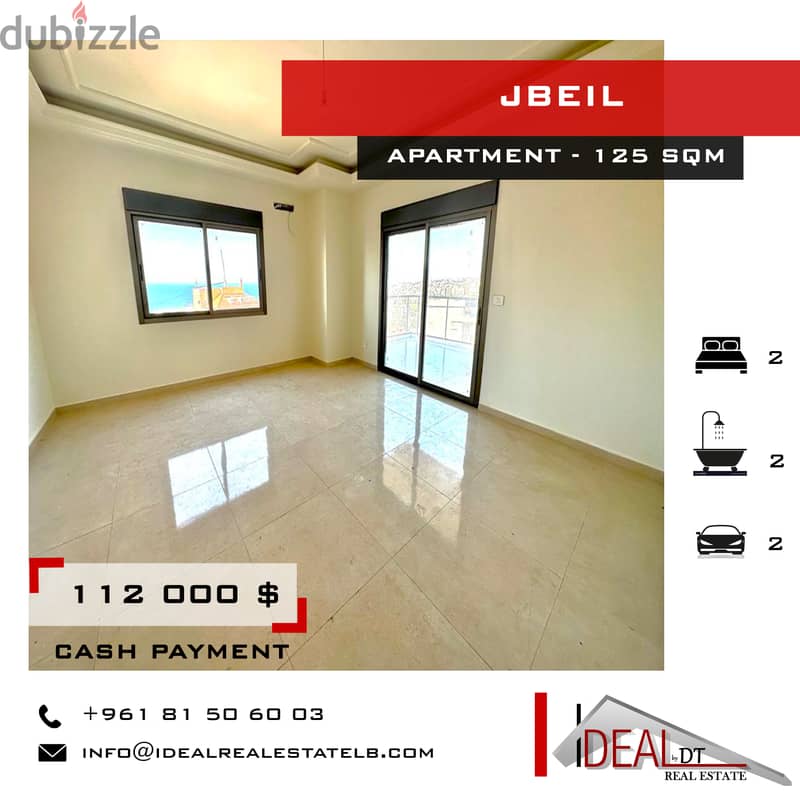 112 000 $ Apartment for sale in jbeil 125 SQM REF#JH17129 0