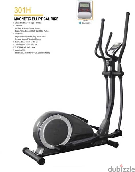 MAGNETIC ELLIPTICAL BIKE 301H 2