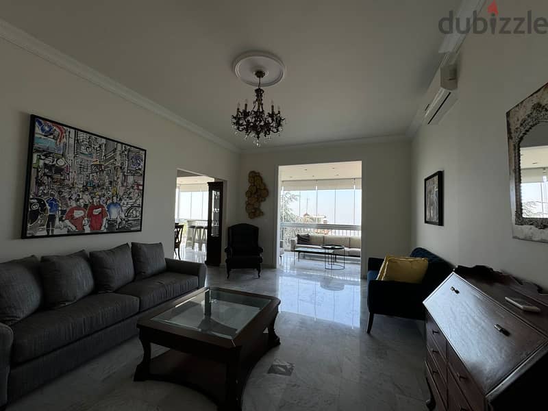 L15801-Semi-Furnished And Decorated Apartment For Sale in Ain Saadeh 2