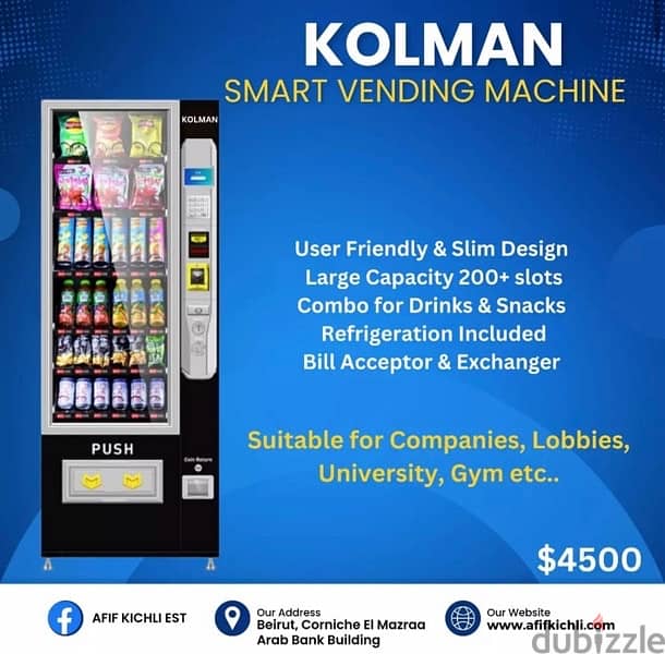 Kolman Vending Machine New 0