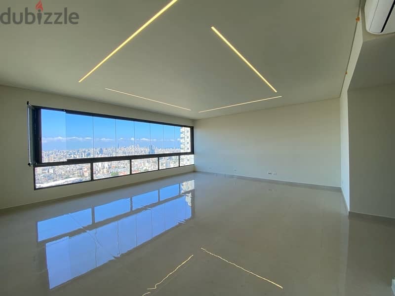 A  semi furnished apartment for rent in Mar Roukoz W/ Open views. 1