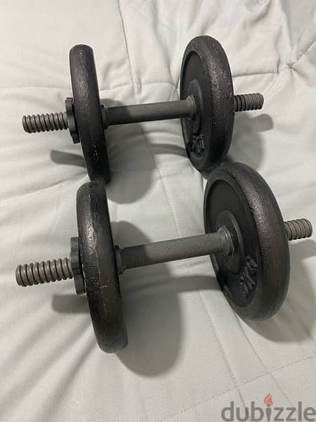 Home Gym Dumbbells Barbell Axe 22 Kgs 1