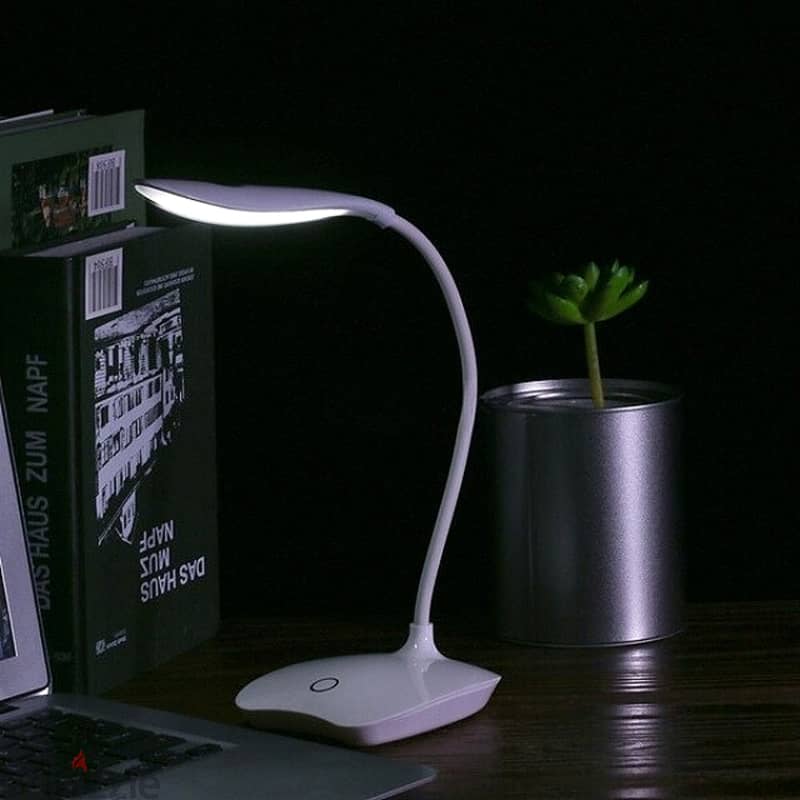 Rechargeable Desk Lamp, 3-Level Dimmable USB LED Light 0