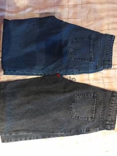 two oversized jeans