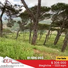 Land for sale in Bteghrine  1223 sqm ref#wt18050 0