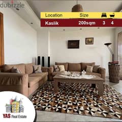 Kaslik 200m2 | Well Maintained | Classic | Well Lighted | EH |