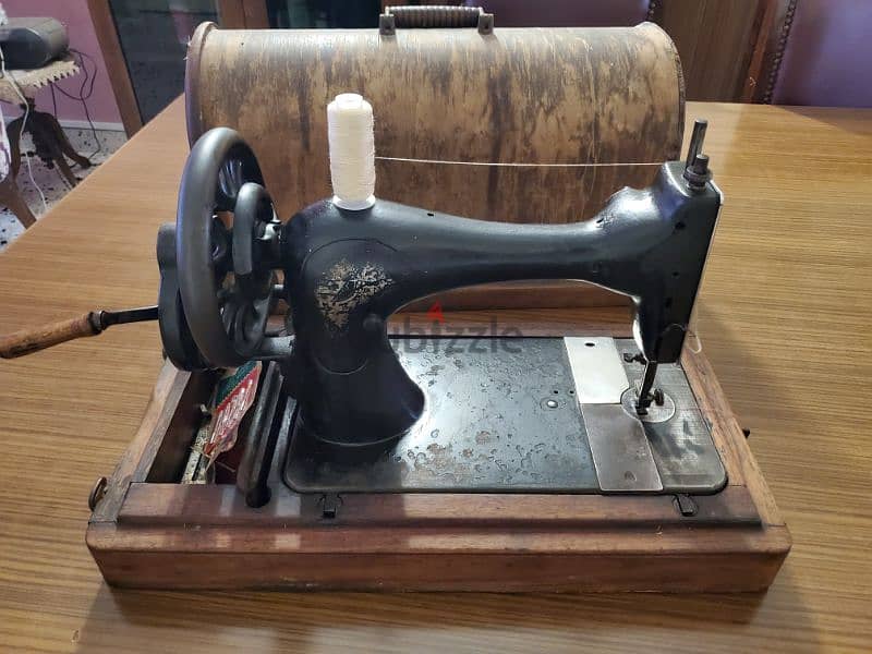 Antique Singer Hand Crank Sewing Machine Model 28K 1901 With Case 6