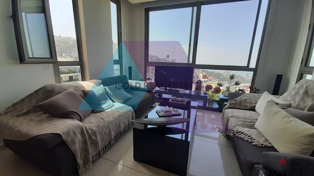 Furnished 260 m2 duplex +Mountain&Sea view for sale in Beit El Chaar 2