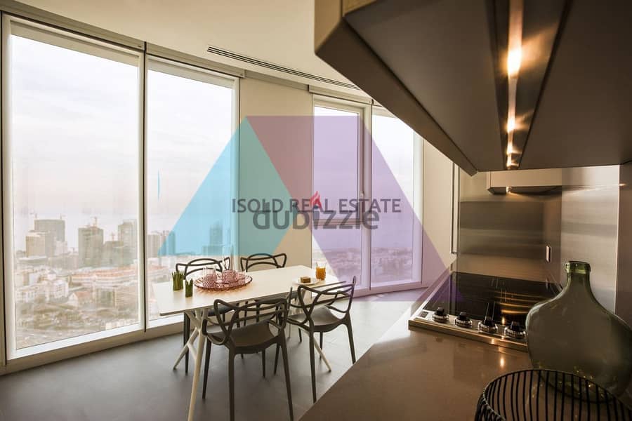 Luxurious 303m2 apartment+open mountain/sea view for sale in Achrafieh 8