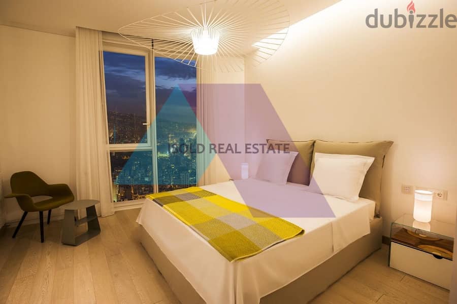 Luxurious 303m2 apartment+open mountain/sea view for sale in Achrafieh 15