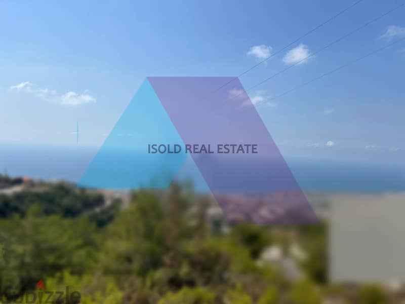 A 1055 m2 land having an open mountain/sea view for sale in Blat 1