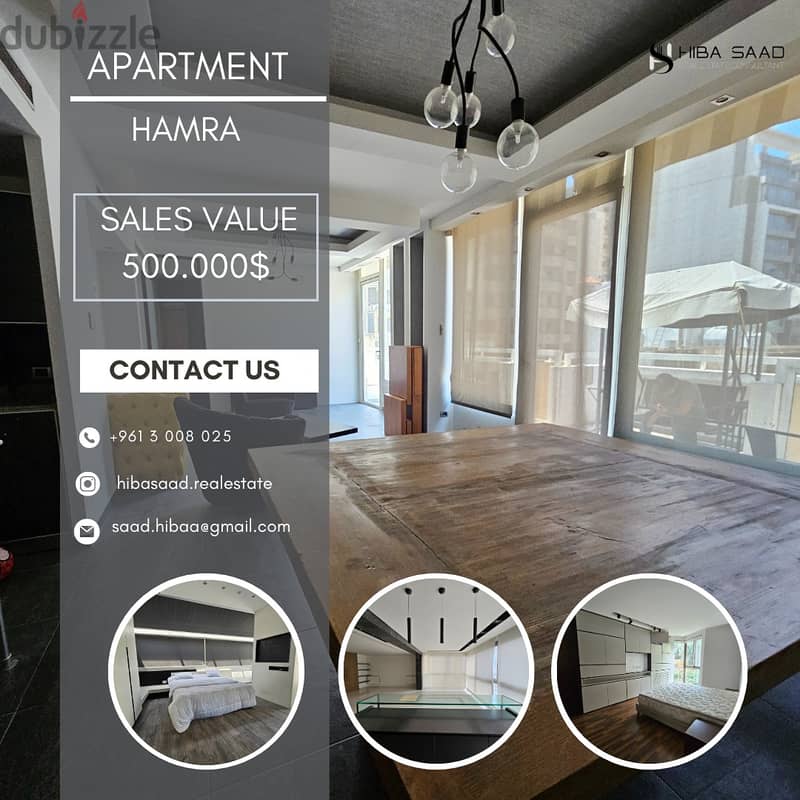 Apartment for sale in Hamra شقق للبيع في الحمرا 0