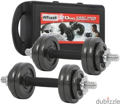 CAST IRON DUMBBELL SET