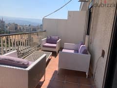 A fully furnished apartment with terrace for rent in Achrafieh 0