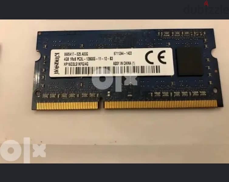 DDR3 Ram 4Gb samsung 12800S and kingston 2