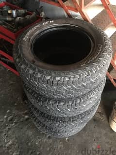 4 used tyres Hankook made in korea 0