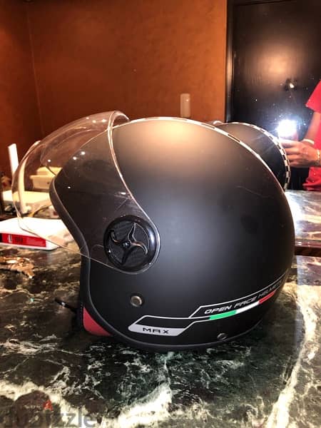 Classic half face helmet with visor 3